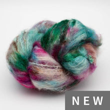 Indlæs billede til gallerivisning Håndfarvet FLUFFY MOHAIR flerfarvet 100G