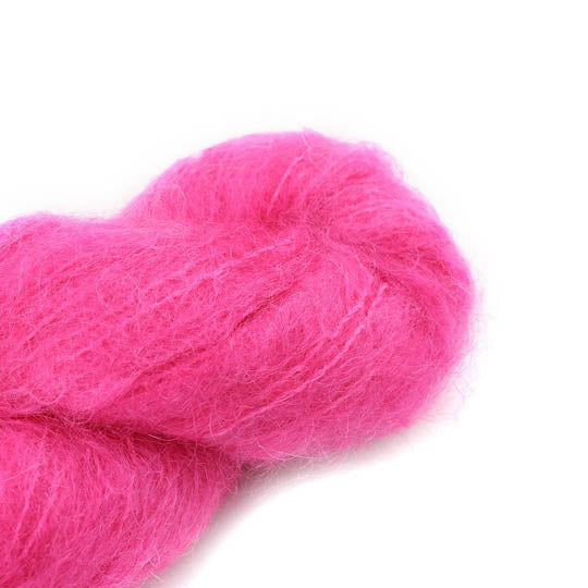 Håndfarvet FLUFFY MOHAIR 100G